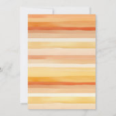 小さなかぼちゃが途中にある秋の赤ちゃん 招待状 (裏面)