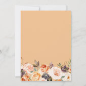 小さなかぼちゃが途中のフローラの赤ちゃんシャワー 招待状 (裏面)