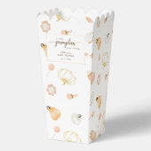 小さなかぼちゃが途中の女の子の赤ちゃんシャワー フェイバーボックス (正面)