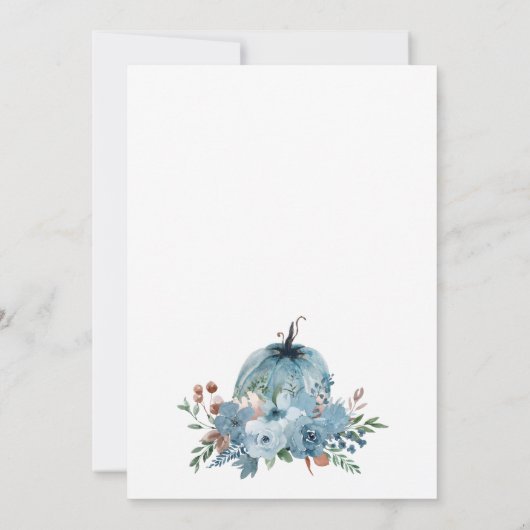 小さなかぼちゃが途中ベビー妊娠 案内状 (裏面)