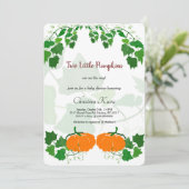 小さなかぼちゃが２つ 招待状 (スタンド正面)