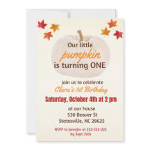 小さなかぼちゃが1歳に