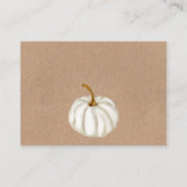 小さなかぼちゃくちゃおむつラッフル赤ちゃんシャワー エンクロージャーカード (裏面)