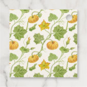 小さなかぼちゃつる植物柄 フェイバータグ (裏面)