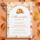 小さなかぼちゃのエレガント秋フローラ 招待状