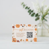 小さなかぼちゃのギフト登録エンクロージャカード エンクロージャーカード (スタンド正面)