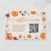 小さなかぼちゃのギフト登録エンクロージャカード エンクロージャーカード (正面)