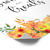 小さなかぼちゃのスイーツとお菓子 ポスター (角)