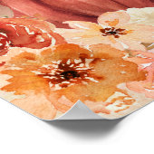 小さなかぼちゃのフローラガールベビースプリングウェルカム ポスター (角)