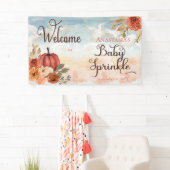 小さなかぼちゃのフローラガールベビースプリングウェルカム 横断幕 (インサイチュ)