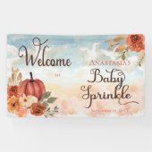 小さなかぼちゃのフローラガールベビースプリングウェルカム 横断幕 (横)