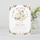 小さなかぼちゃのフローラベビーシャワー招待状 (スタンド正面)