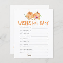 小さなかぼちゃのフローラ水の色がベビーを願う