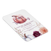 小さなかぼちゃのフローラ秋紫の感謝祭 マグネット (右側)