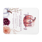 小さなかぼちゃのフローラ秋紫の感謝祭 マグネット (横)