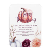 小さなかぼちゃのフローラ秋紫の感謝祭 マグネット (縦)