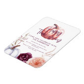 小さなかぼちゃのフローラ秋紫の感謝祭 マグネット (左側)