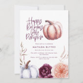 小さなかぼちゃのフローラ秋紫の桃の誕生日 (正面)