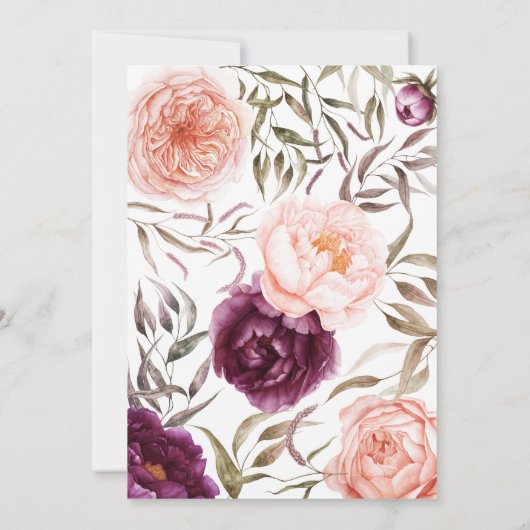 小さなかぼちゃのフローラ秋紫の桃の誕生日 (裏面)