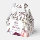 小さなかぼちゃのフローラ秋誕生日パーティー フェイバーボックス (裏面サイド)