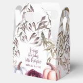 小さなかぼちゃのフローラ秋誕生日パーティー フェイバーボックス (オープン)