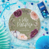 小さなかぼちゃのフローラ秋誕生日パーティー ペーパープレート (パーティー)