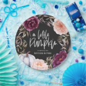 小さなかぼちゃのフローラ秋誕生日パーティー ペーパープレート (パーティー)