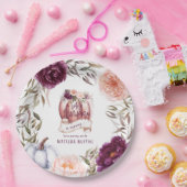 小さなかぼちゃのフローラ秋1st誕生日パーティー ペーパープレート (パーティー)