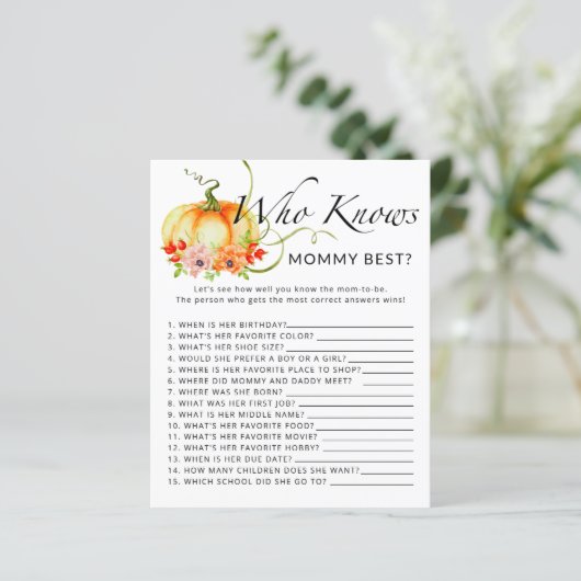 小さなかぼちゃのフローラ誰がママのゲームを知っ最高のている (スタンド正面)