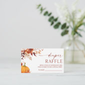 小さなかぼちゃのフローラ赤ちゃんシャワーおむつラッフル エンクロージャーカード (スタンド正面)