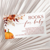 小さなかぼちゃのフローラ赤ちゃんシャワー本ベビー エンクロージャーカード