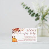 小さなかぼちゃのフローラ赤ちゃんシャワー本ベビー エンクロージャーカード (スタンド正面)