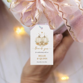 小さなかぼちゃのベイビーシャワーのお礼ギフト ギフトタグ