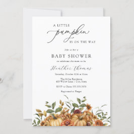 小さなかぼちゃのベビーシャワー招待状 招待状