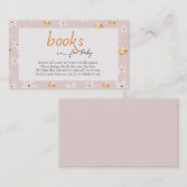 小さなかぼちゃのベビー秋ベビーシャワーのための本 エンクロージャーカード (正面/裏面)