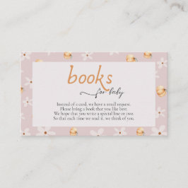 小さなかぼちゃのベビー秋ベビーシャワーのための本 エンクロージャーカード