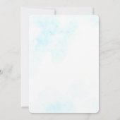 小さなかぼちゃのベビー車の赤ちゃんシャワー 招待状 (裏面)