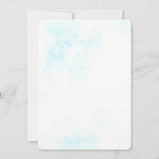 小さなかぼちゃのベビー車の赤ちゃんシャワー 招待状 (裏面)