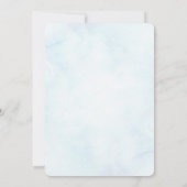 小さなかぼちゃのベビー車の赤ちゃんシャワー 招待状 (裏面)