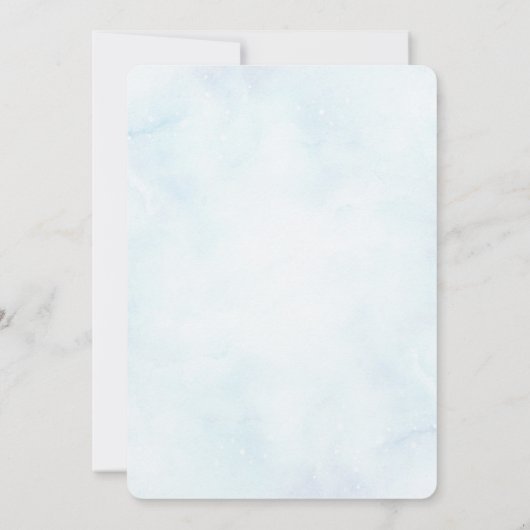 小さなかぼちゃのベビー車の赤ちゃんシャワー 招待状 (裏面)