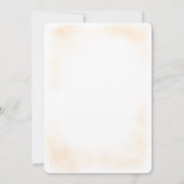 小さなかぼちゃのベビー車の赤ちゃんシャワー 招待状 (裏面)