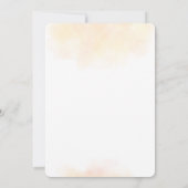 小さなかぼちゃのベビー車の赤ちゃんシャワー 招待状 (裏面)