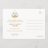 小さなかぼちゃの双子 赤ちゃん写真のお知らせ 案内状 (裏面)