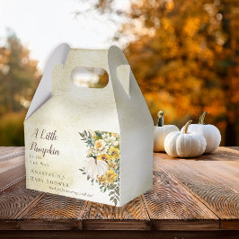 小さなかぼちゃの収穫金ゴールドフローラベビーシャワー フェイバーボックス