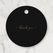 小さなかぼちゃの水の色のトラックの赤ちゃんシャワー フェイバータグ (裏面)