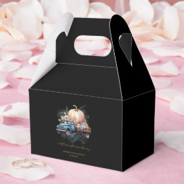 小さなかぼちゃの水の色のトラックの赤ちゃんシャワー フェイバーボックス