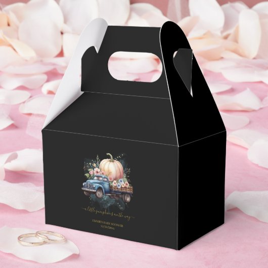 小さなかぼちゃの水の色のトラックの赤ちゃんシャワー フェイバーボックス (ウェディング)