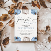 小さなかぼちゃの男の子| フォールベイビーシャワー 招待状