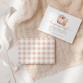 小さなかぼちゃの秋おむつラッフル エンクロージャーカード