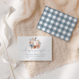 小さなかぼちゃの秋おむつラッフル エンクロージャーカード